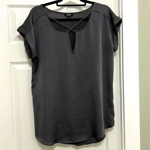 Express gray top